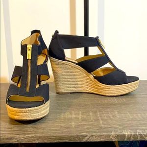 Michael Kors Black Sandal Wedge